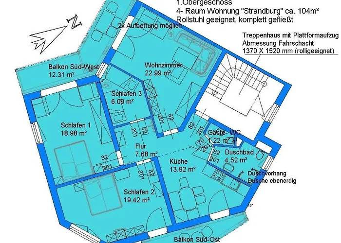 Apartment Strandnahe Und Geraeumige Mit 3 Schlafzimmern Strandburg Kuehlungsborn